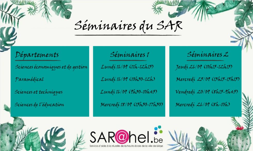 Séminaires du SAR